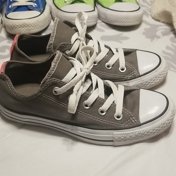 Converse Gray & Pink Shoes - Picture 6 of 11